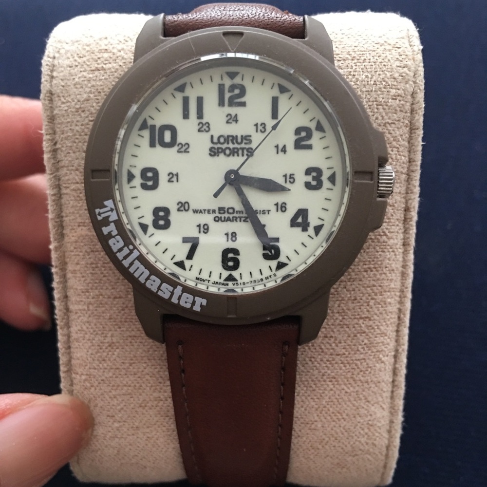 Trailmaster Men's Brown Jacket-Inspired Watch Strap
